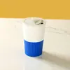Taza de Plástico para Café de Paja de Trigo con Tapa, Taza Doméstica para Leche y Leche de Soya, Taza de Agua Térmica Conveniente, Taza de Desayuno para Oficinistas