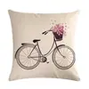 Série de Bicicletas Transfronteiriça Capa de Almofada de Linho Capa de Almofada Aliexpress Amazon Eabyc215