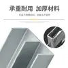 Gabinete de Exhibición con Puerta Corredera de Vidrio Espeso de 5 mm, Doble Riel, Rueda Guía en Forma de U de Aluminio, Accesorios de Rueda