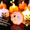 Luz de Vela de Calabaza de Halloween LED Linterna de Calabaza Electrónica Luz de Adorno de Ambiente Juguete Luminoso Suministros de Decoración para Fiestas
