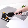 Grapadora grande Deli 0299 de gran ahorro de esfuerzo, grapadora grande de oficina para trabajos pesados, puede grapar 210 hojas de papel