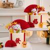 Año Nuevo Trae Riqueza y Tesoro Gato de la Fortuna Adornos para Decoración de Pasteles Yuanbao Bebé Dragón Feliz Año Nuevo Acrílico Vestir Festivo Enchufe