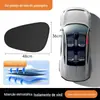Película eletrostática de borracha preta para carro, adsorção de sol, proteção solar, isolamento térmico, viseira lateral, sombra para janela, para-brisa lateral, viseira solar para carro