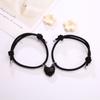 Entrando en la moda pulsera de cuerda de Milán imán de amor blanco y negro pulsera de cuerda de mano para parejas un par de pulseras de cuerda de mano para amigas joyería al por mayor