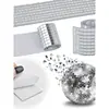 Adesivo de Parede de Vidro Estilo Simples DIY Autoadesivo Padrão Geométrico Lente Decorativa Mosaico de Lente Decoração de Parede Suspensão Tira Decorativa
