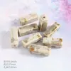 Acessórios de Ornamento Jingdezhen Colar Pulseira de Contas Cerâmicas Coluna Quadrada Retrô Material DIY Contas Quadradas para Fio Artesanal Contas Soltas