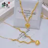 Collar de Corazón Ondulado Cepillado Hielo Triturado Oro Arena Mismo Estilo de Xiaohongshu Conjunto Versátil de Alto Valor Cadena Moda Nicho