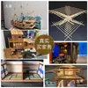 Modelo de Edificio Hecho a Mano DIY Materiales de Composición 3D Brochetas de Bambú Palitos Redondos Pequeños de Madera Palitos de Madera Tiras de Madera Bloques de Madera Palitos de Bambú