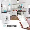 Enchufe de pared inteligente WiFi de 16A para el hogar, 2 orificios, estilo alemán 86, con temporizador, graffiti, enchufe inteligente inalámbrico estándar europeo TUYA
