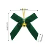 Campana de Navidad Transfronteriza Adorno Colgante de Lazo Decoración de Fiesta Navideña Guirnalda de Interior Árbol de Navidad Adorno de Regalo Lazo