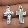 14x 25mm 1.6g multicolor accesorios para joyería DIY hecho a mano popular europeo y americano colgante de cruz