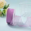 Gasa de Nieve de Doble Cara con Borde de Hilo Ondulado Gasa de Nieve Plegada Caja de Regalo DIY Hecha a Mano Empaque de Flores Accesorios para el Cabello Accesorios para Ropa
