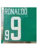 2002 Brasil Visitante Atuendo para Adultos Artículos B Número 9 Camiseta Ronaldo Letra Número Transferencia de Calor Pegatina de Transferencia de Calor