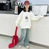 Conjunto Casual de Sudadera y Jeans de Estilo Coreano para Otoño para Niñas 2025 Nueva Moda Atuendo de Otoño Infantil para Niñas Mayores