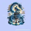 Nezha: Merchandise do Menino Demônio Que Perturba o Mar ímãs de geladeira magnéticos de acrílico com Nezha, Ao Bing, Ao Guang e Ao Run do anime