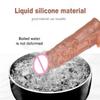 Funda de silicona para pene agrandada alargada Funda de pene de simulación de cristal sexy tpe funda diente de lobo juguete para pareja funda para bloqueo de esencia