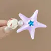 Lindo Clip para Flequillo de Alto Valor para Mujer, Clip para el Cabello de Estrella de Mar Dulce para Sesión de Fotos de Viaje, Pinza Lateral para el Cabello de Concha Marina Infantil sin Costuras