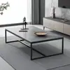 Mesa de centro para sala de estar, design moderno simples para apartamentos pequenos, casas de aluguel, escritórios simples e uso comercial