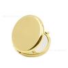 Exportar espelho cosmético de metal compacto dupla face dobrável conveniente portátil pequeno espelho rosa de ouro simples espelho redondo