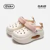 Nuevos Zapatos Perforados de Color Sólido de Nicho para Mujer, Para Uso al Aire Libre en Verano, Simples y Versátiles, Con Suela Gruesa, Sandalias Slip-On que Aumentan la Altura
