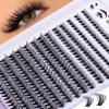 Explosões transfronteiriças DIY cílios postiços segmentados 8-16mm natural grosso 30P cabelo único cacho cílios enxertados