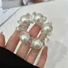 Cuerda para el cabello con forma de línea telefónica, elegante y audaz, con perlas y transparente, para mujer