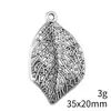 35x20mm 3g multicolor comercio exterior DIY aleación de zinc colgante amuleto hoja