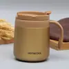 Termo de Acero Inoxidable 304 con Tapa Portátil y Asa, Taza de Café de Gran Capacidad, Taza de Regalo para Negocios, Logo Personalizado