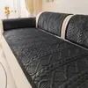 Cojín de Sofá Nuevo Otoño/Invierno 2026, Engrosado, Cálido, Felpa, Antideslizante, Cojín de Asiento de Fila Recta de Una Pieza, Funda de Sofá de Cuero