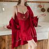 Conjunto de Camisola Sexy de Renda Xianyi com Bojos, Roupa de Dormir Puro Desejo, Vestido Camisola de Seda Gelada de Alta Qualidade 619