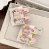Ins Coreano Doce e Fofo Laço de Acetato Bico de Pato Rosa Presilha de Cabelo Acessório de Cabelo Moda Versátil Presilha Lateral