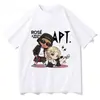 Camiseta Rose Bruno Mars Apt Moda Masculina/Feminina Harajuku Camiseta Gráfica Unissex Alta Qualidade EUA