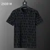 Camiseta de manga curta de alta qualidade, transfronteiriça, corretamente etiquetada, nova, da moda, para o verão, solta, jacquard, comércio exterior europeu e americano