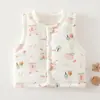 Colete Matelassê de Inverno para Bebê Roupas Infantis Anyang Fofo Desenho Animado Colete de Algodão para Bebê Versátil Colete para Bebê Masculino e Feminino