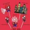 Decoración de Pastel de Avengers Iron Man Thor Hulk Capitán Niños Niño Bebé Topper de Cumpleaños