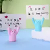 Rosa Creativo Levanta la Mano Ratón Tarjeta Escrita a Mano Cartón Levanta Marca Huevo de Cerdo Celebridad de Internet Decoraciones para Pasteles Manualidades Regalo