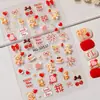 Pegatinas Originales para Uñas de Pony de Año Nuevo 5D en Relieve Tridimensional Fortuna Carpa DIY Pegatinas de Arte de Uñas Accesorios Modelo Hg