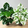Plantas Verdes Artificiales de Venta Caliente Transfronteriza, Plantas en Maceta de 18 Hojas para Decoración de Escenas, Plantas Verdes Falsas para Paisajismo de Hoteles y Centros Comerciales