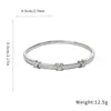 Pulseira com Fecho Simples e Estiloso em Forma de X com Zircônia, Design Personalizado de Nicho, Joias de Luxo Leve de Alta Qualidade para Atacado