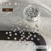 Acessórios para Nail Art Strass Corte Diamante Ponto Redondo Costas Pontiagudas Adesivos de Unha Diamantes de Água Argamassa Pequenos Montinhos de Diamantes Acessórios para Nail Art DIY Feitos à Mão