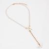 Collar con colgante de perlas y lazo, cadena de cuentas a juego, elegante y de estilo nicho simple a la moda para mujer, gran oferta de verano