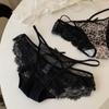 Hechicera Guepardo* Estilo Francés de Pura Pasión Ropa Interior Sexy de Encaje para Mujer Belleza Juvenil Malla Transpirable Calzones Sin Costuras