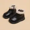 Botas Martin de Invierno Estilo Coreano para Niñas con Forro de Felpa 2025, Botas de Princesa para Niñas Pequeñas, Botas Cortas Doble Algodón