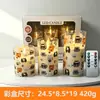Luz de Vela Electrónica LED Transfronteriza, Vela Falsa Simulada, Iluminación Decorativa Creativa Navideña UV, Luz de Ambiente Recargable para Exteriores