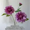 Dália Impressa em 3D Flor Artificial Floricultura para Casamentos Decoração Suave Decoração de Casa Hotel E-commerce Transfronteiriço Atacado Flores Artificiais