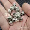 Cabeça de Buda de Metal Contas Soltas Cabeça de Buda Esculpida em Ambos os Lados Pulseira DIY Colar Contas de Buda Acessórios de Joias Contas Feitas à Mão