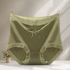 Ropa interior de satén sedoso sin costuras para mujer, de tiro alto, control de abdomen, anti-exposición, fina para verano, de alta gama, sexy, bragas para mujer