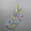 Cadena para Teléfono Móvil Colgante de Cámara Ccd Estilo Ins Cadena de Cuentas Corta Hecha a Mano Colorida Campana de Estrella Flor Niña Pulsera Accesorios