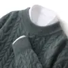 Comercio exterior transfronterizo Amazon AliExpress dropshipping suéter de lana pura para hombre, cuello semi-alto, jacquard, suéter de punto grueso