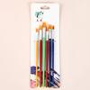 Juego de pinceles de óleo de acuarela directo de fábrica pincel para estudiante de arte 12 colores mango pincel de óleo de punta plana venta al por mayor